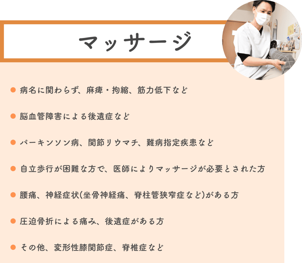 マッサージの施術内容