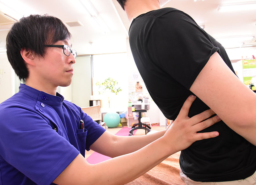 肩こり改善施術