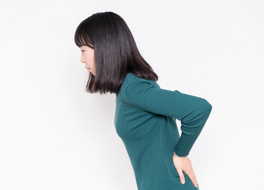 狭窄症で腰に痛みがある女性