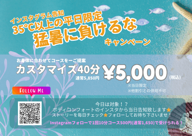 猛暑に負けるなキャンペーン