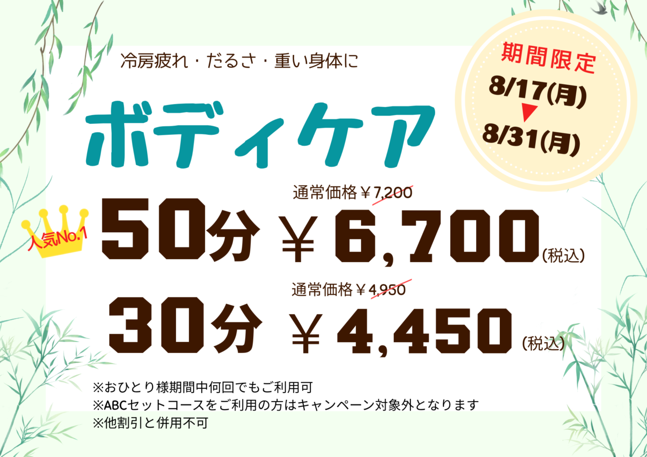 ボディケアキャンペーン